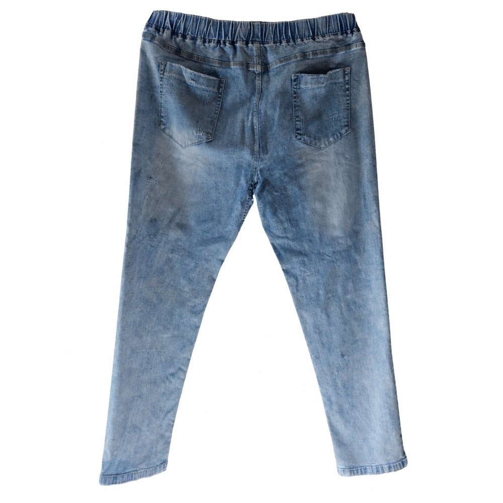 Casual Blue Straight Leg Jeans for Women - Picture 3 of 6